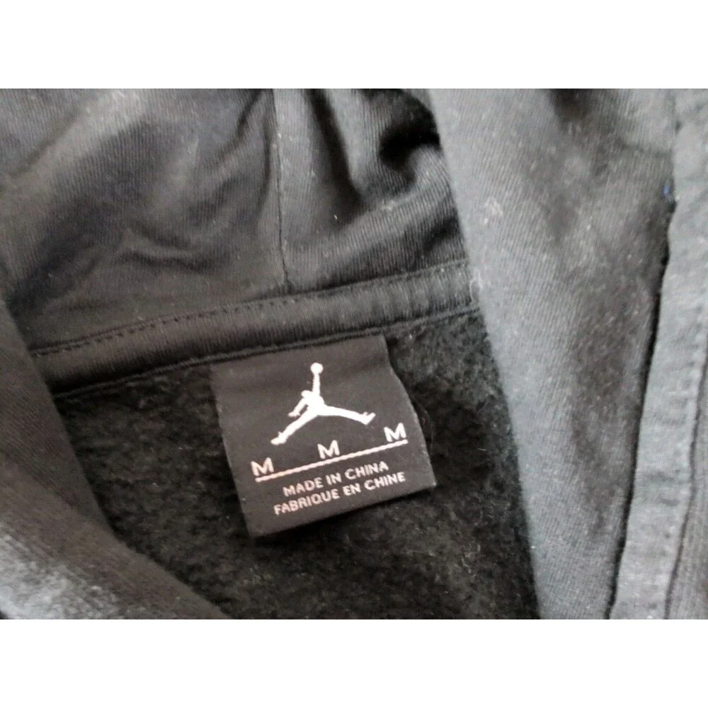 Jordan x Gatorade Black Hoodie Fleece Jumpman Lightning Bolt Logo Size Medium